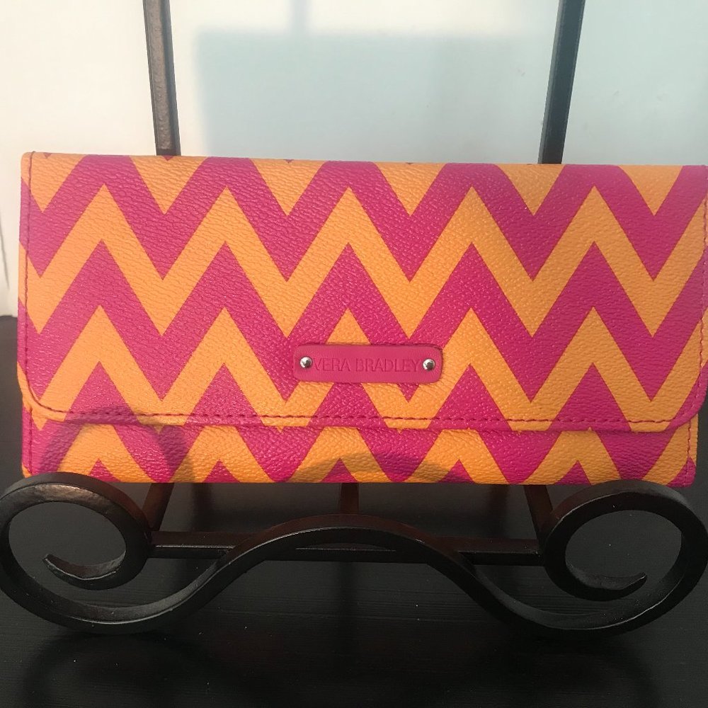 Trifold Wallet - Pink/Orange